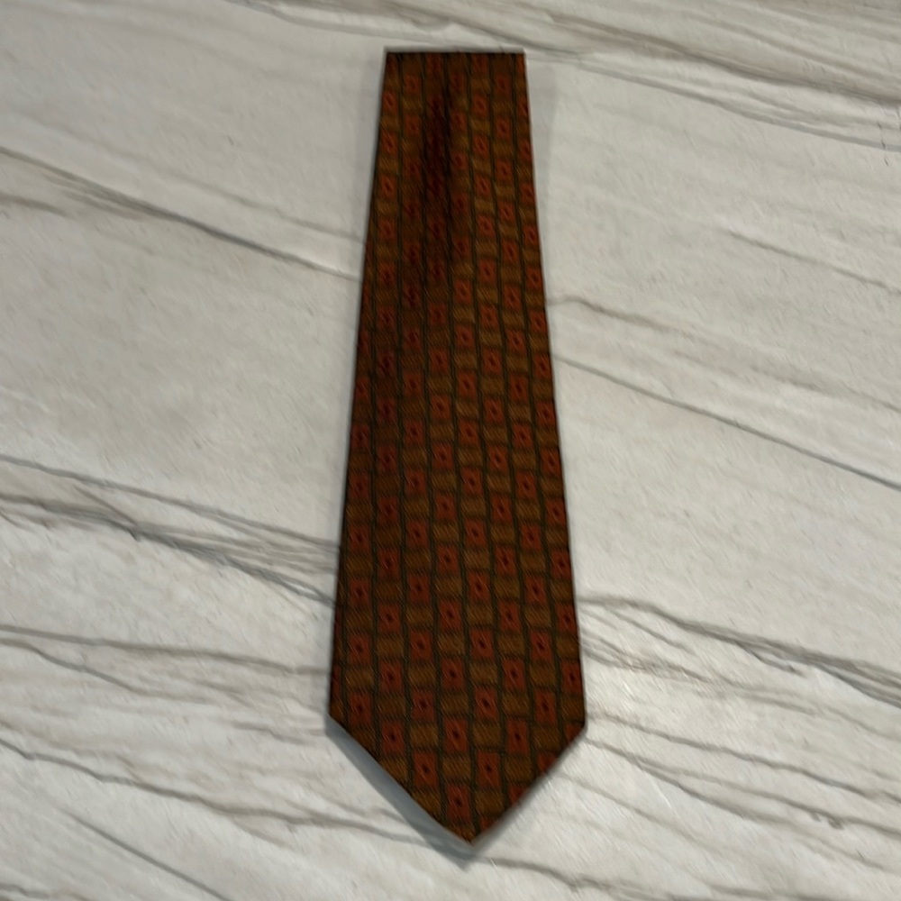 Rust and green Nordstrom Tie